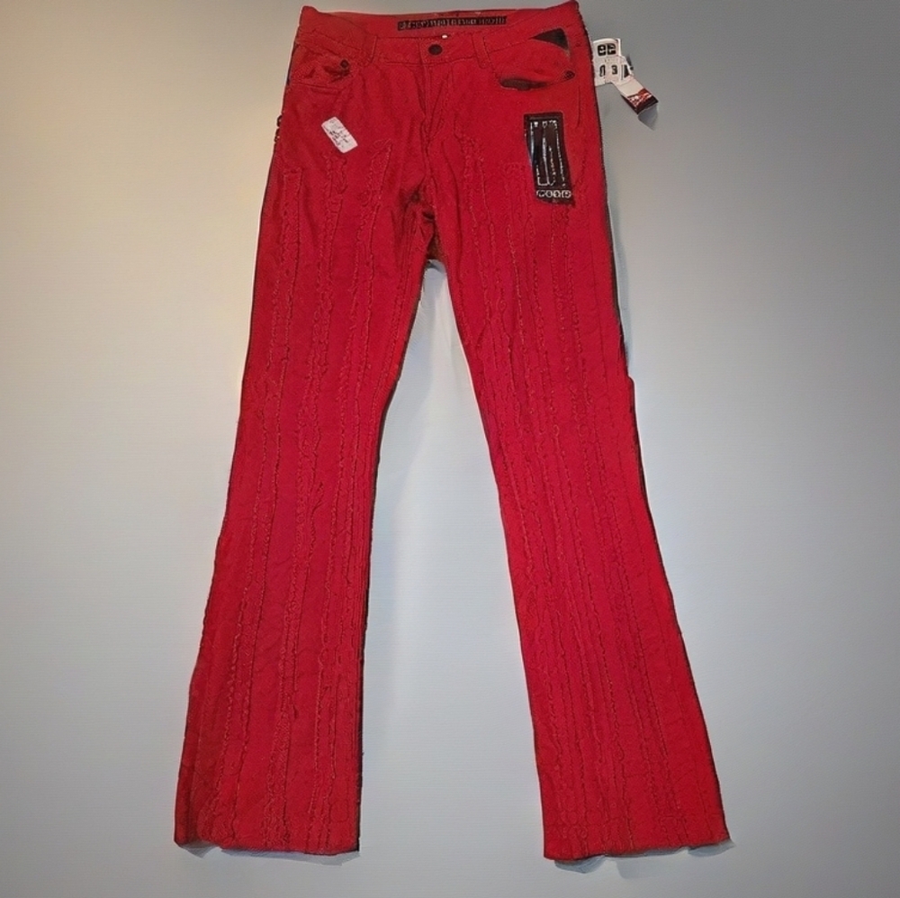 GTL Red Flared Pants